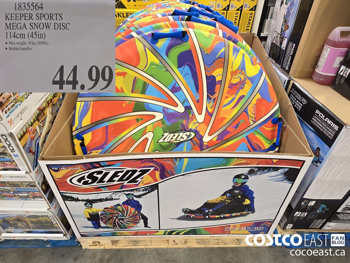 k☆k314ページ　SCO-32/NB,BC-2/NB 1835564 KEEPER SPORTS MEGA SNOW DISC 114CM 45 IN 44 99