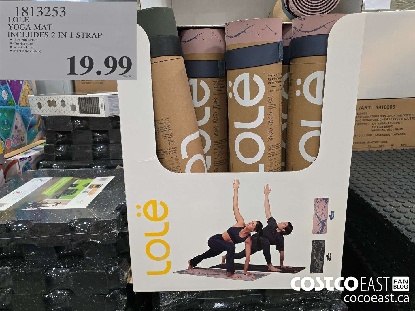 1813253 LOLE YOGA MAT INCLUDES 2 IN 1 STRAP 19 99 - Costco East Fan Blog