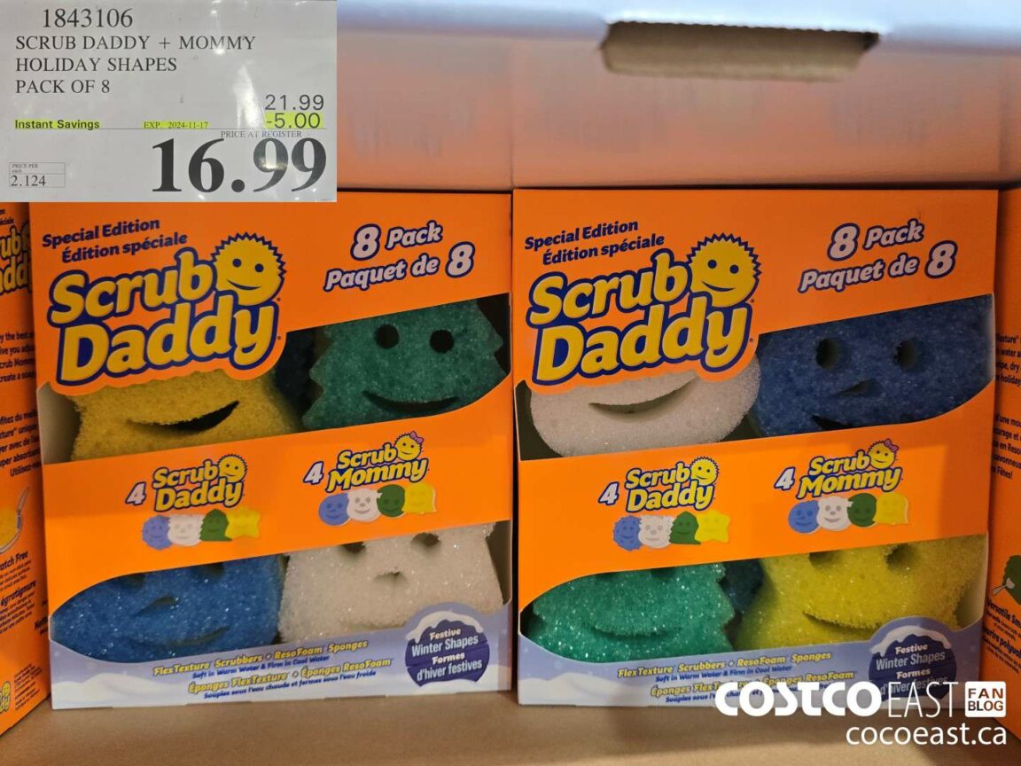 1843106 SCRUB DADDY MOMMY HOLIDAY SHAPES PACK OF 8 5 00 INSTANT SAVINGS ...