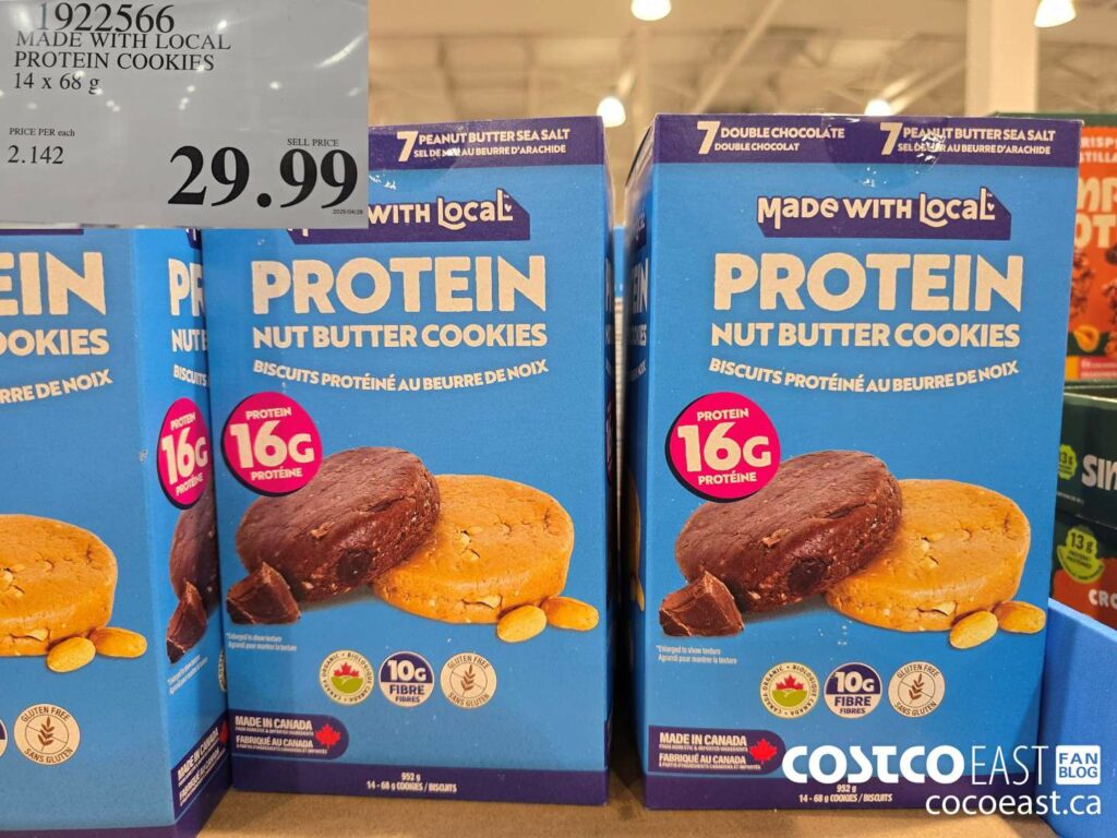 1922566 MADE WITH LOCAL PROTEIN COOKIES 14 x 68 g 29 99 - Costco East ...