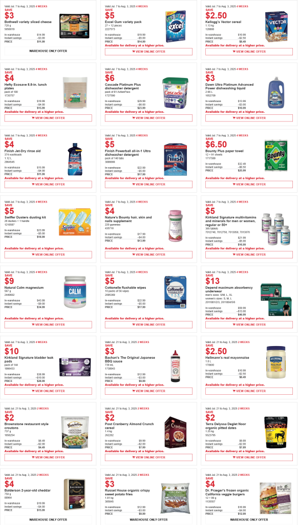 Costco weekend Sales July 18th - 20th 2025 – Ontario & Atlantic Canada ...