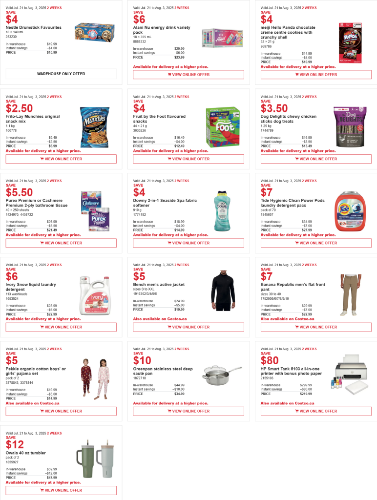 Costco weekend Sales July 25th - 27th 2025 – Ontario & Atlantic Canada ...
