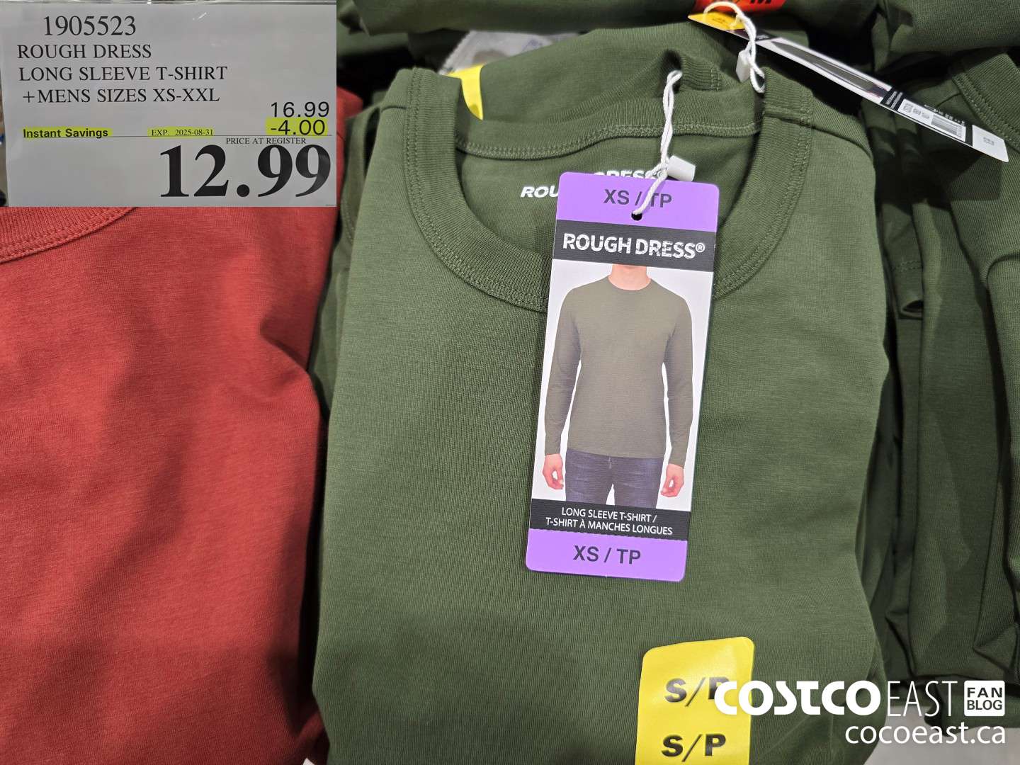 rough dress t shirt costco 1905523 ROUGH DRESS LONG SLEEVE T SHIRT MENS SIZES XS XXL 4 00 INSTANT  SAVINGS EXPIRES ON 2025 08 31 12 99