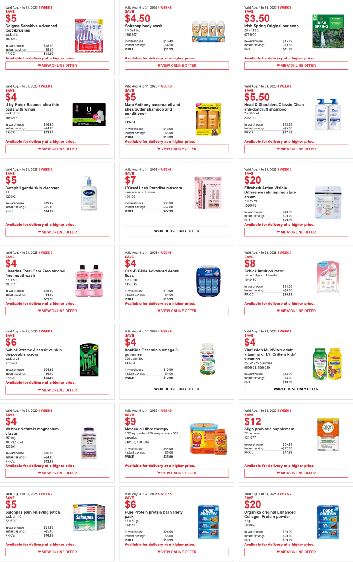 Costco weekend Sales Aug 8th - 10th 2025 – Ontario & Atlantic Canada ...
