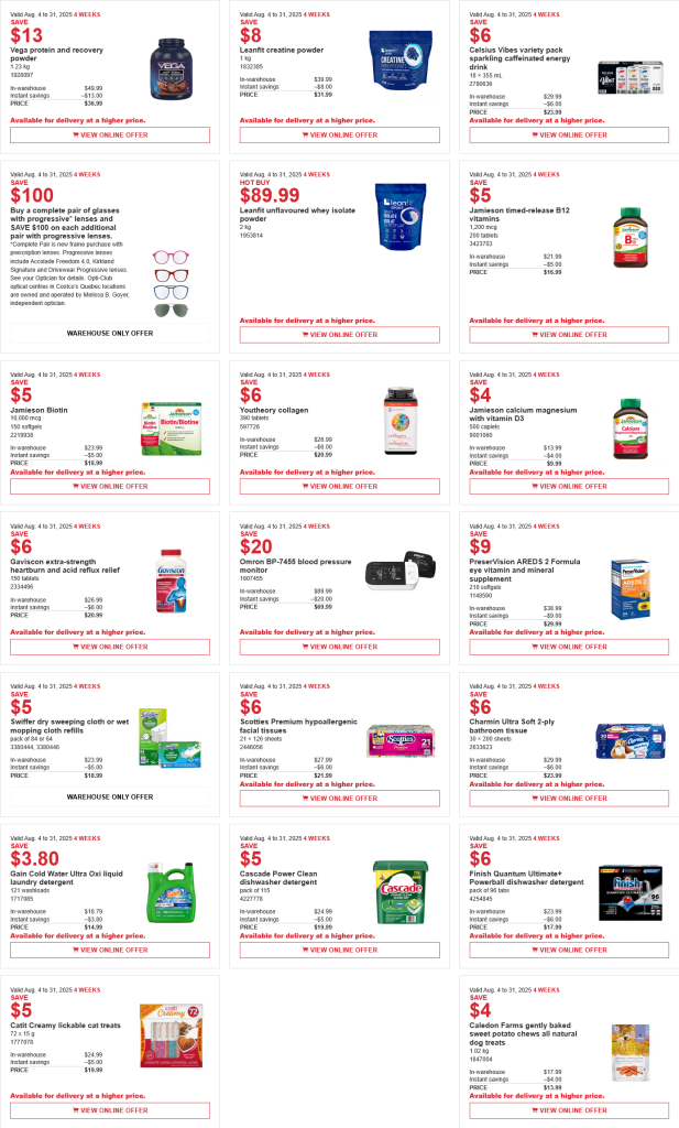Costco weekend Sales Aug 8th - 10th 2025 – Ontario & Atlantic Canada ...