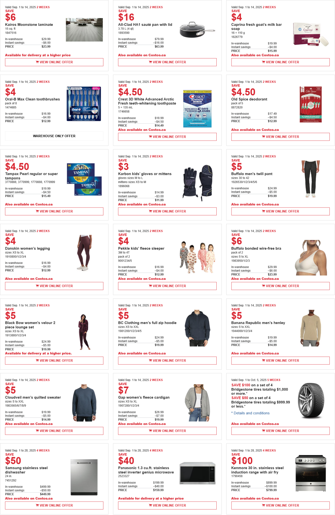 Costco sales & Flyer sales Sept 2nd - 7th 2025 – Ontario & Atlantic ...
