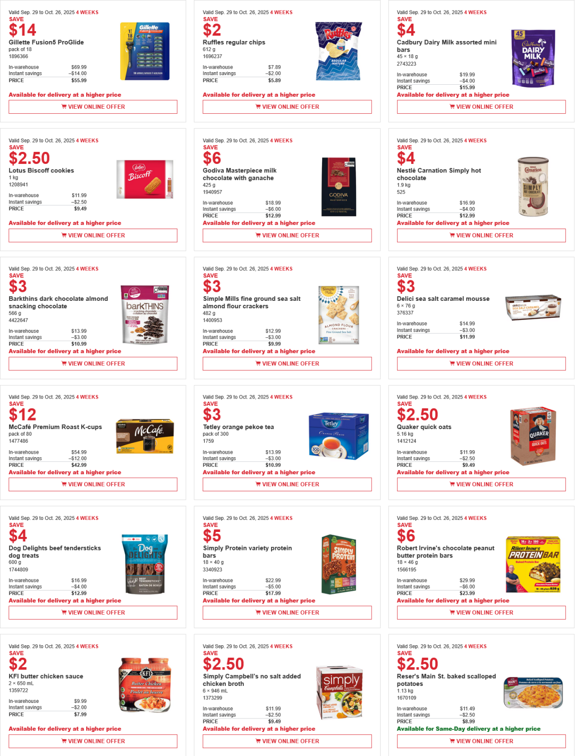 Costco weekend Sales Oct 10th - 12th 2025 – Ontario & Atlantic Canada ...