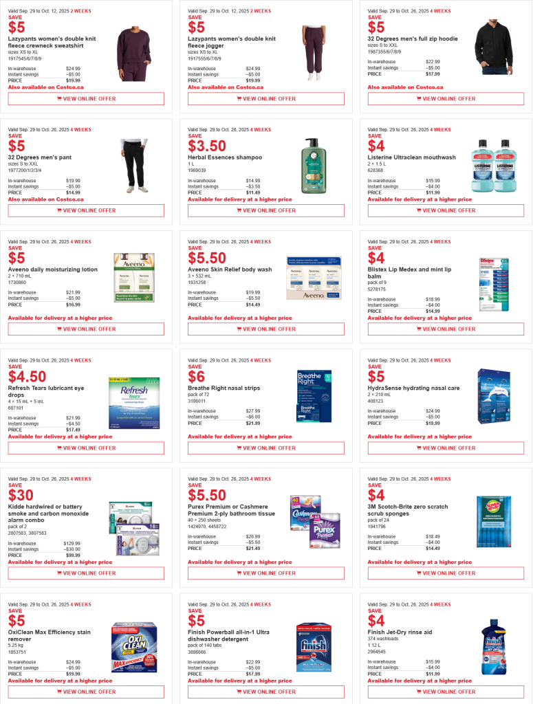 Costco weekend Sales Oct 10th - 12th 2025 – Ontario & Atlantic Canada ...