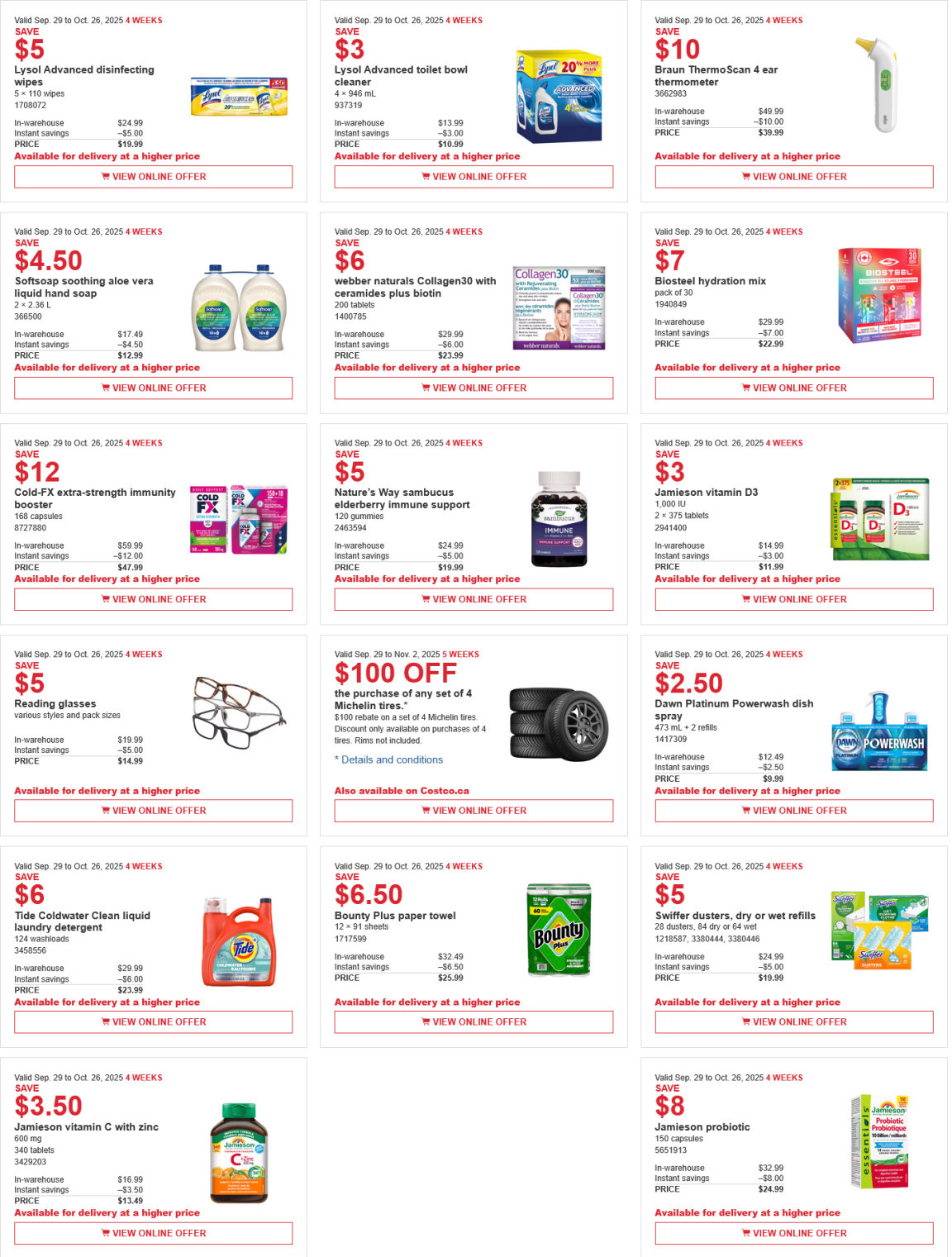 Costco weekend Sales Oct 10th - 12th 2025 – Ontario & Atlantic Canada ...