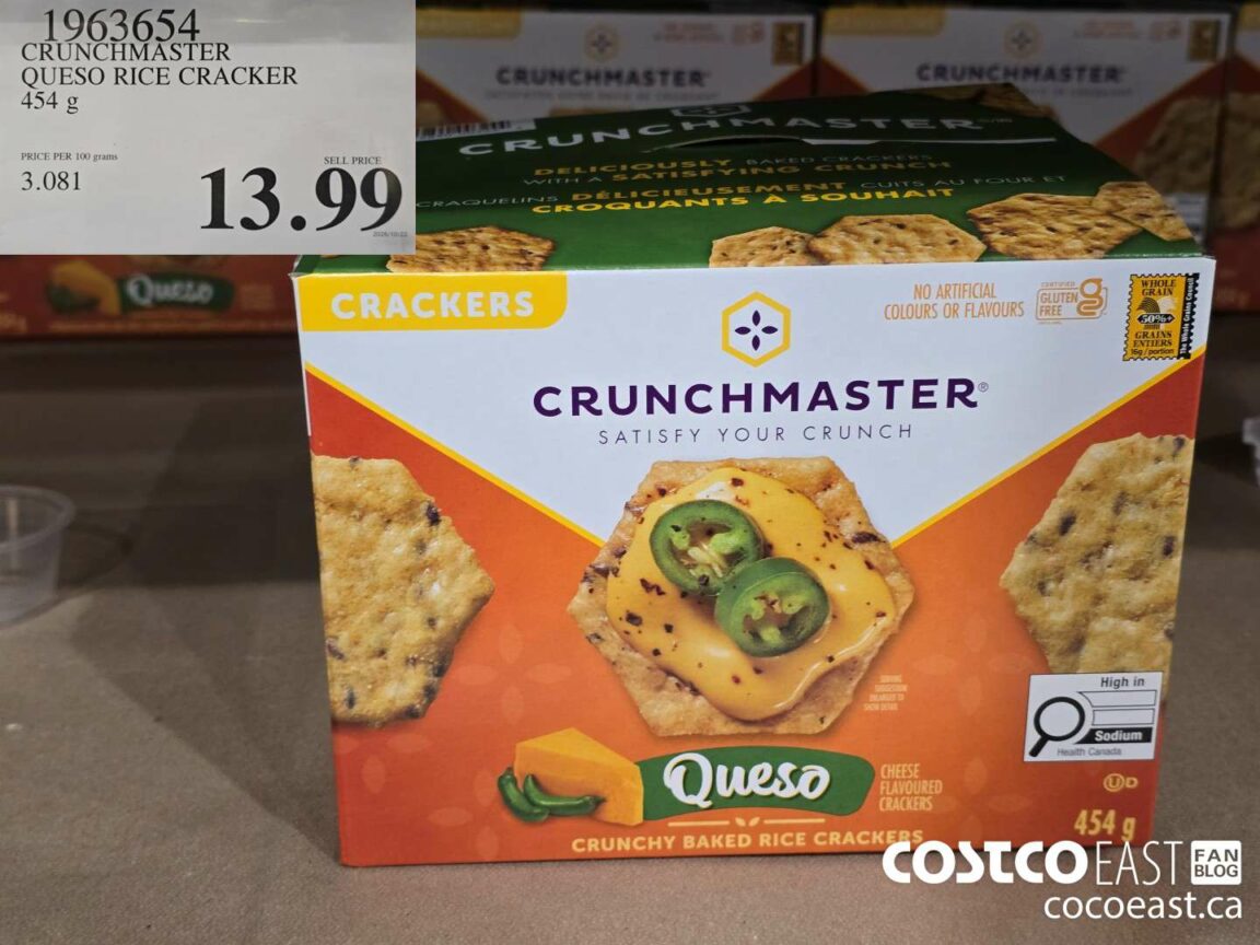 1963654 CRUNCHMASTER QUESO RICE CRACKER 454 G 13 99 - Costco East Fan Blog