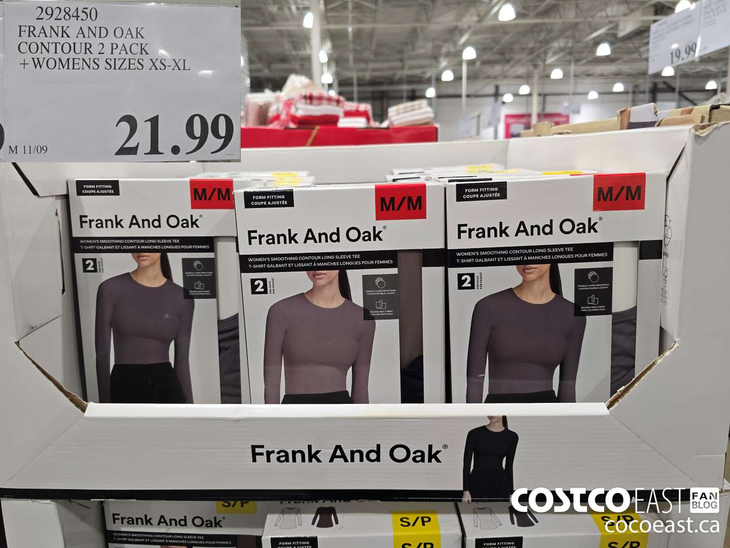 2928450 FRANK AND OAK CONTOUR 2 PACK WOMENS SIZES XS XL 21 99 - Costco East Fan Blog