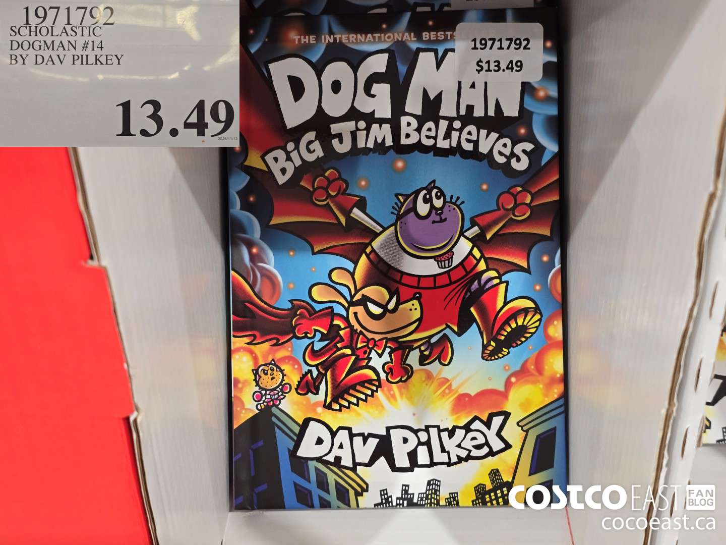 1971792 SCHOLASTIC DOGMAN 14 BY DAV PILKEY 13 49 - Costco East Fan