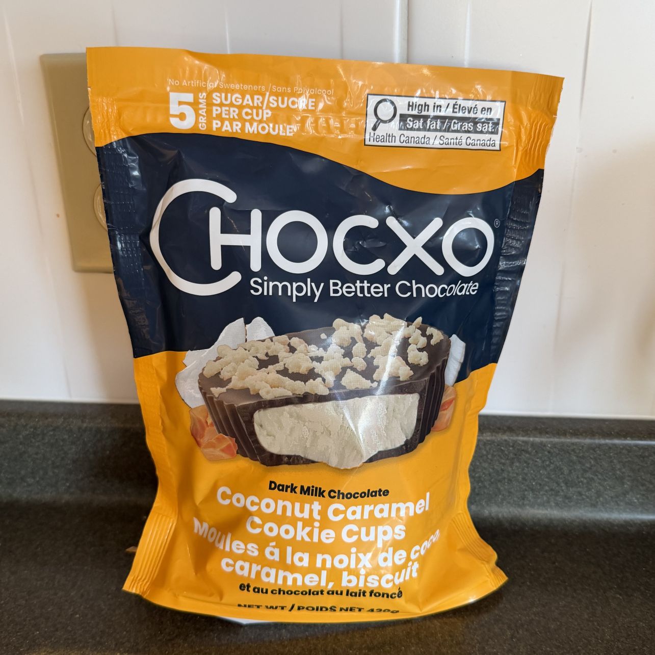 Natalie reviews: ChocXo Coconut Caramel Cookie Cups - Costco East