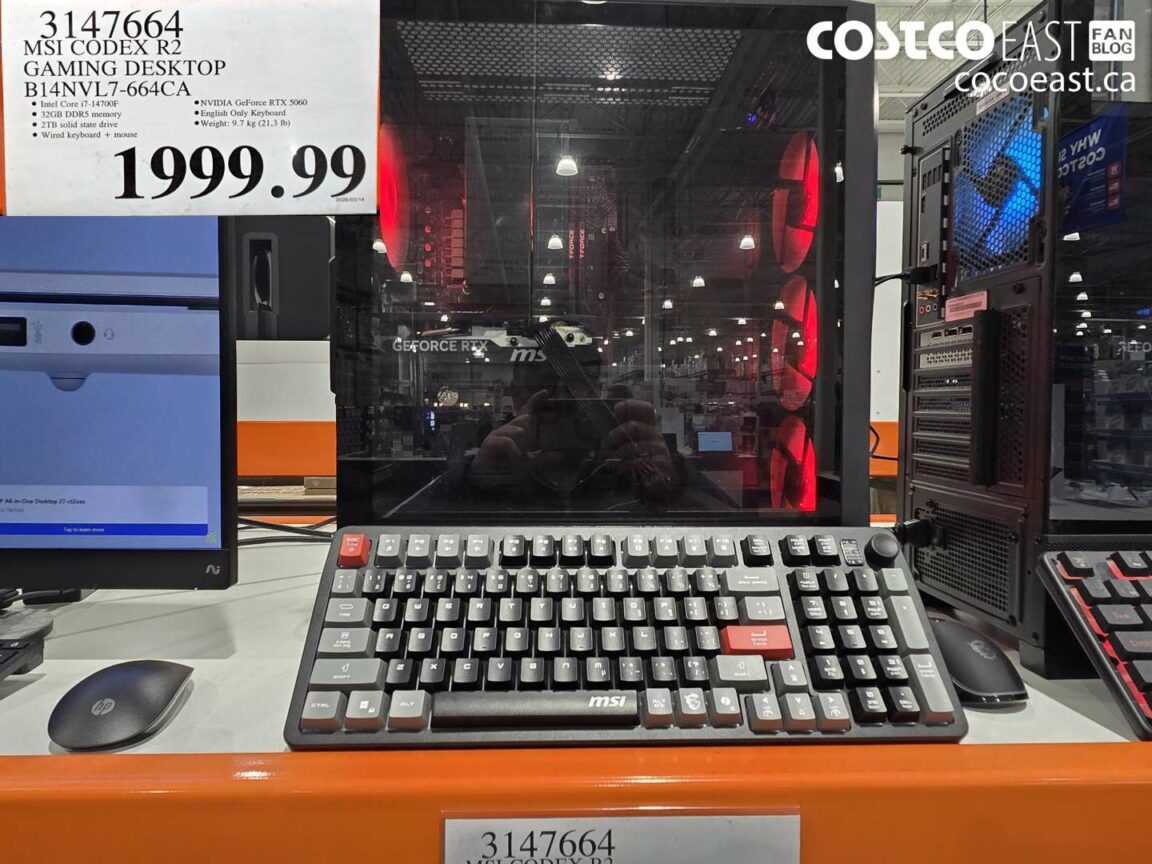 3147664 MSI CODEX R2 GAMING DESKTOP B14NVL7 664CA 1999 99 Costco East MSI CODEX R2 GAMING DESKTOP 20260327 155886 1152x864 
