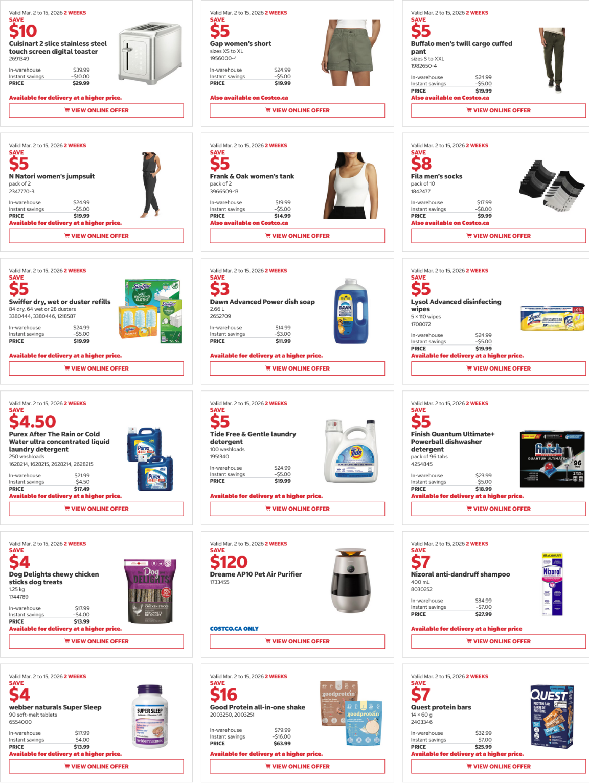 Costco weekend Sales March 6th - 8th 2026 – Ontario & Atlantic Canada ...