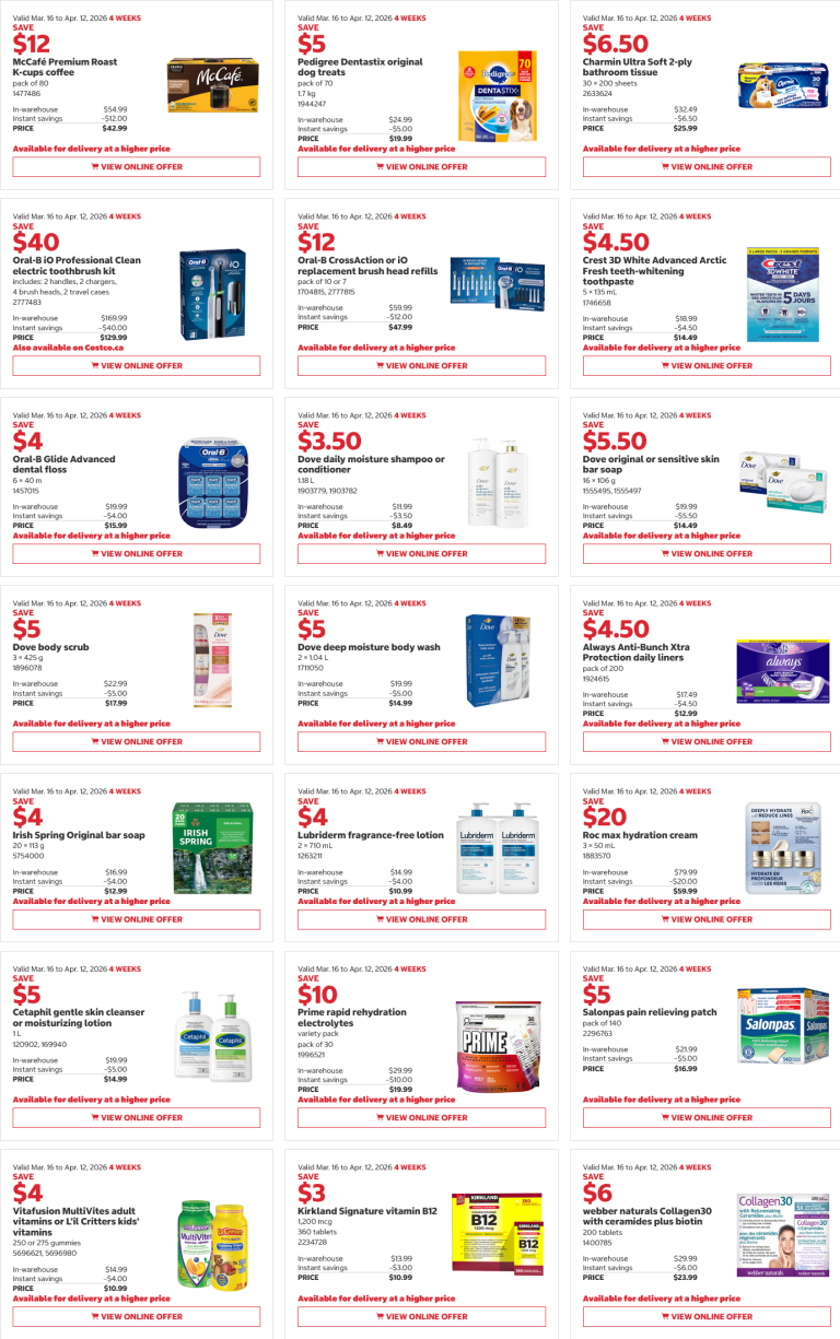 Costco weekend Sales April 10th - 12th 2026 – Ontario & Atlantic Canada ...