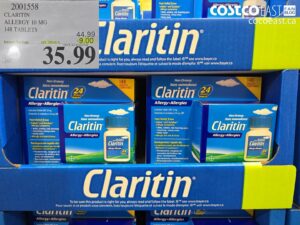 2001558 CLARITIN ALLERGY 10 MG 148 TABLETS ($9.00 INSTANT SAVINGS EXPIRES ON 2026-05-10) $35.99