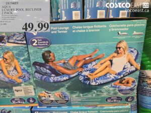 1819489 AQUA LUXURY POOL RECLINER 2 PACK $49.99