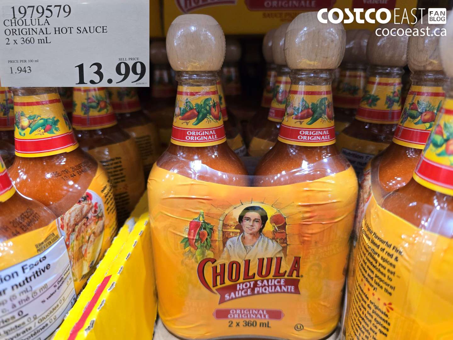 CHOLULA ORIGINAL HOT SAUCE 2 X 360 ML