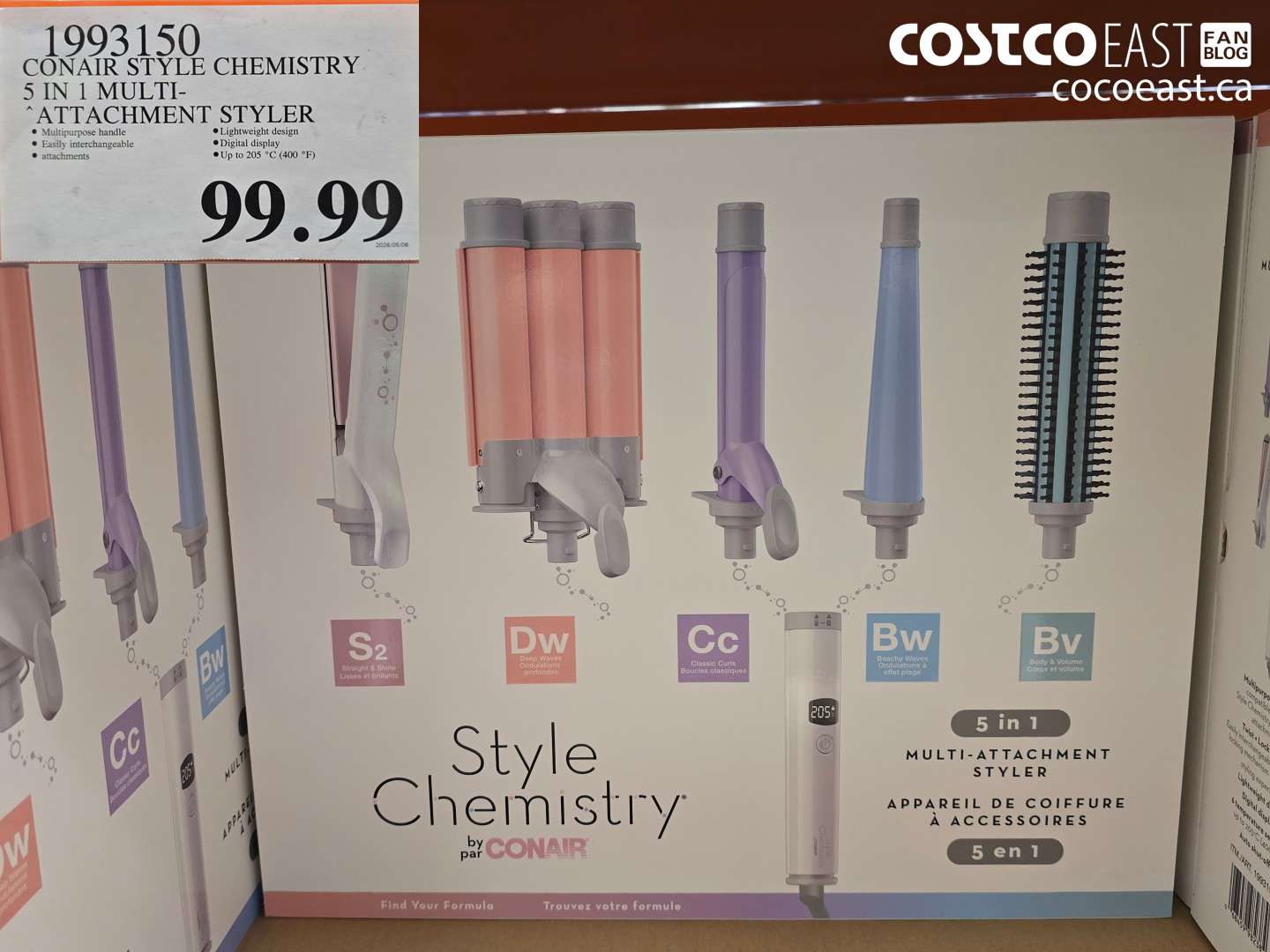 1993150 CONAIR STYLE CHEMISTRY 5 IN 1 MULTI-ATTACHMENT STYLER $99.99
