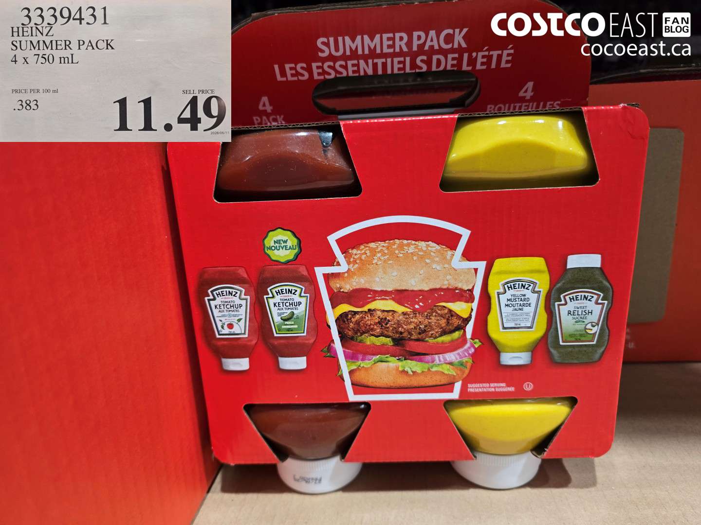 HEINZ SUMMER PACK 4 X 750 ML
