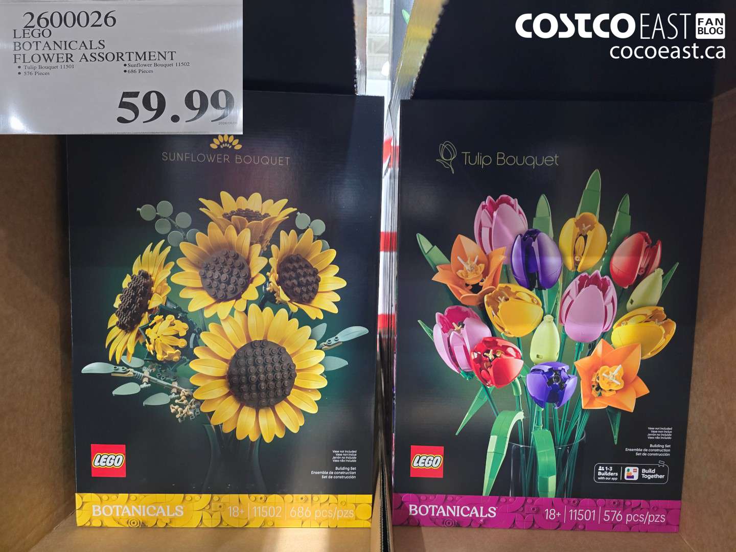 2600026 LEGO BOTANICALS FLOWER ASSORTMENT $59.99