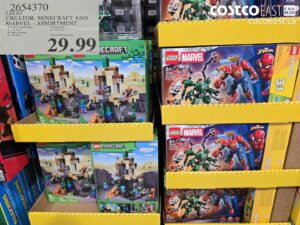 2654370 LEGO CREATOR, MINECRAFT AND MARVEL - ASSORTMENT $29.99