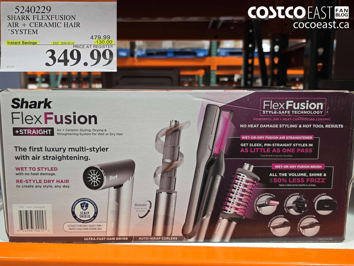 5240229 SHARK FLEXFUSION AIR + CERAMIC HAIR SYSTEM ($130.00 INSTANT SAVINGS EXPIRES ON 2026-05-10) $349.99