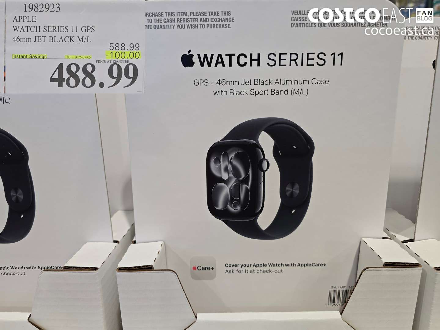 APPLE WATCH SERIES 11 GPS 46MM JET BLACK M/L