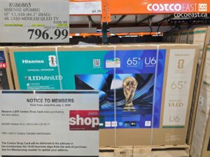 HISENSE 65U68SG 65" CLASS (64.5" DIAG) 4K UHD MINILED QLED TV