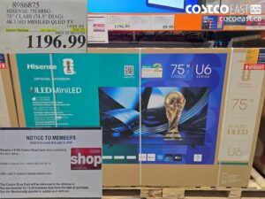 HISENSE 75U68SG 75" CLASS (74.5" DIAG) 4K UHD MINILED QLED TV