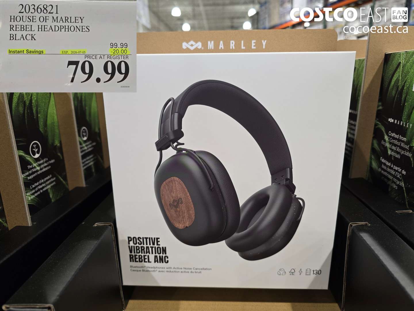HOUSE OF MARLEY REBEL HEADPHONES BLACK