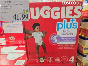 HUGGIES LITTLE MOVERS DIAPERS SIZE 4 PACK OF 180