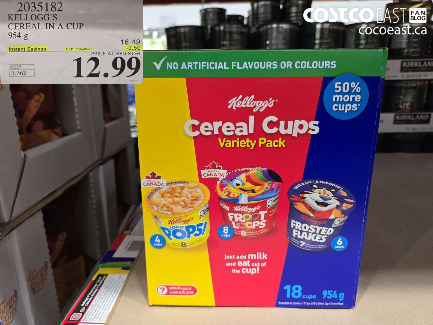 KELLOGG'S CEREAL IN A CUP 954 G