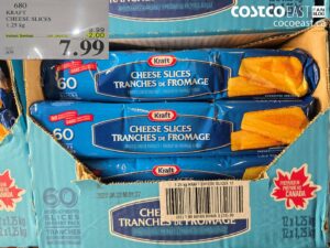 KRAFT CHEESE SLICES 1.25 KG