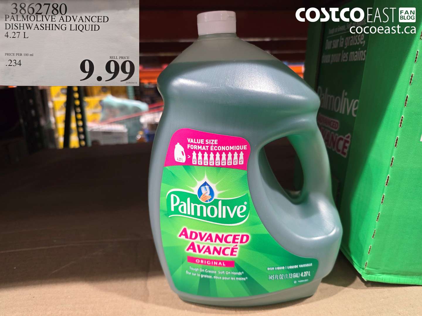 PALMOLIVE ADVANCED DISHWASHING LIQUID 4.27 L