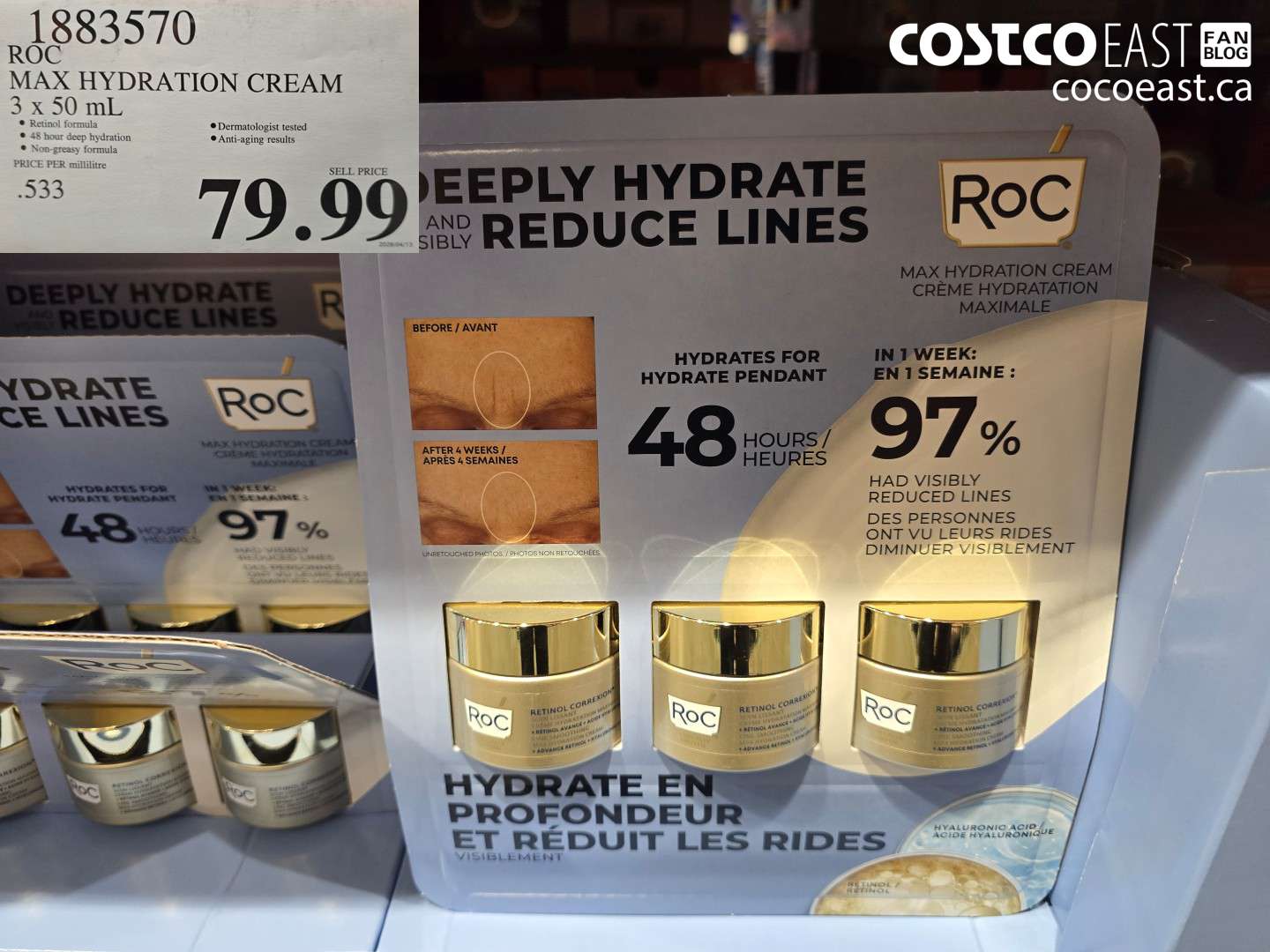 ROC MAX HYDRATION CREAM 3 X 50 ML