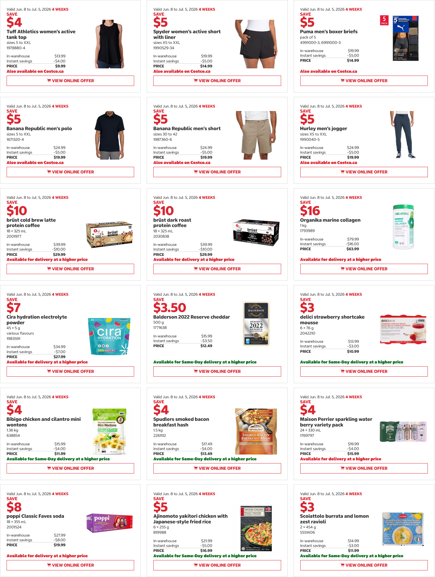Costco June flyer sales