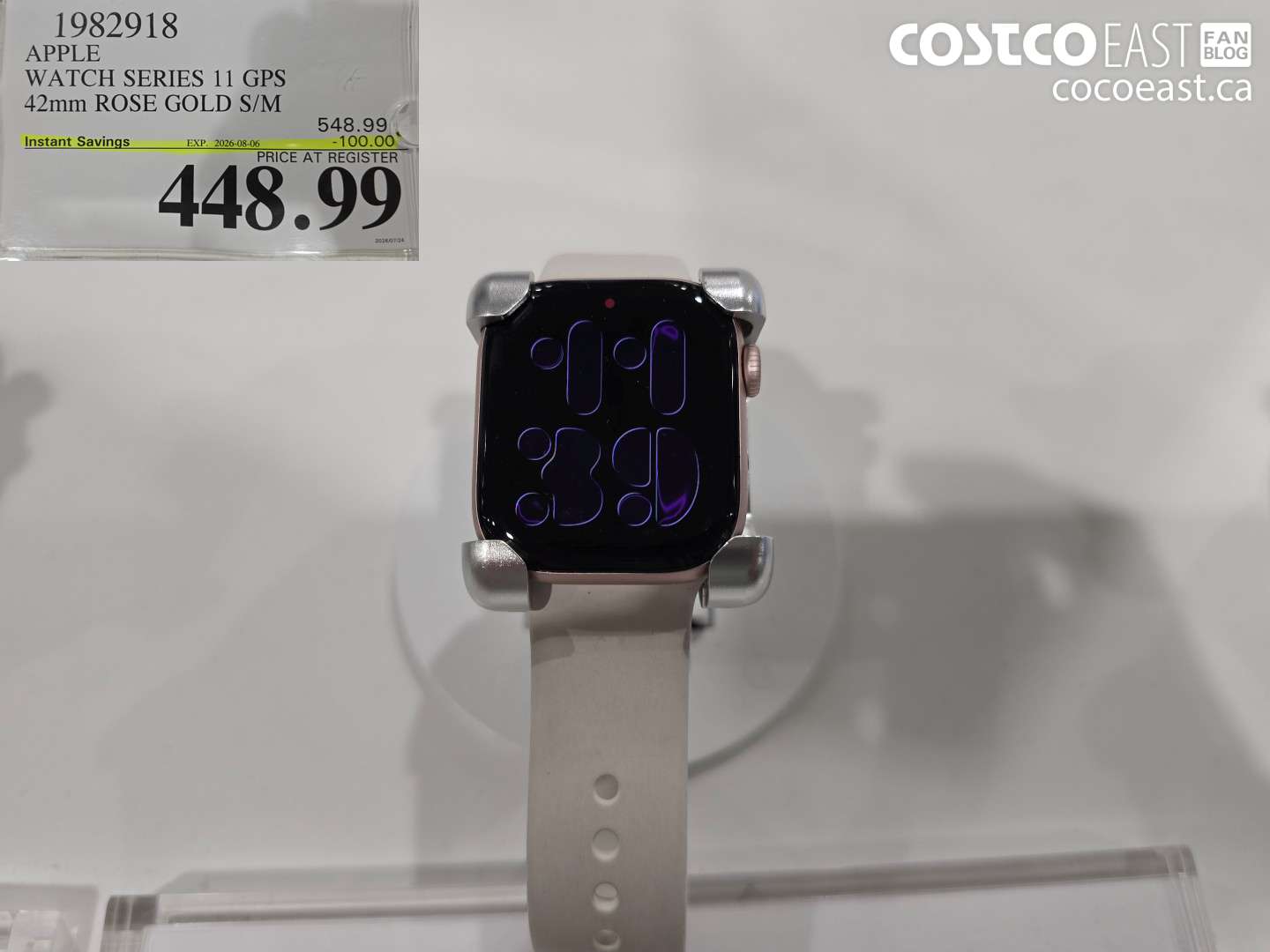 APPLE WATCH SERIES 11 GPS 42MM ROSE GOLD S/M