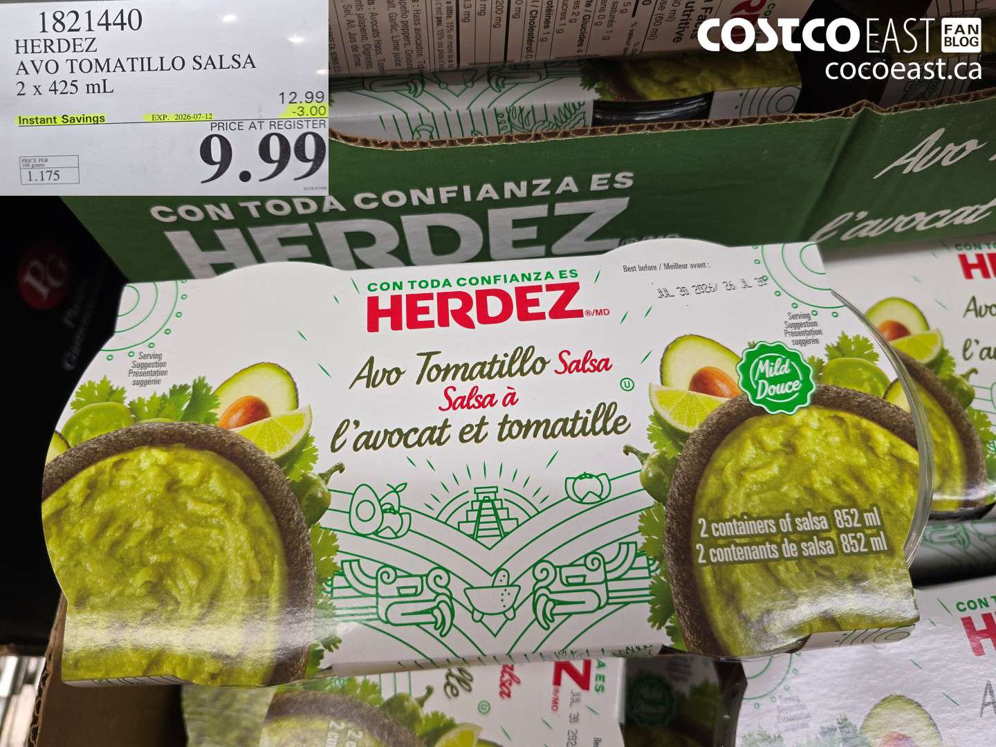 HERDEZ AVO TOMATILLO SALSA 2 X 425 ML
