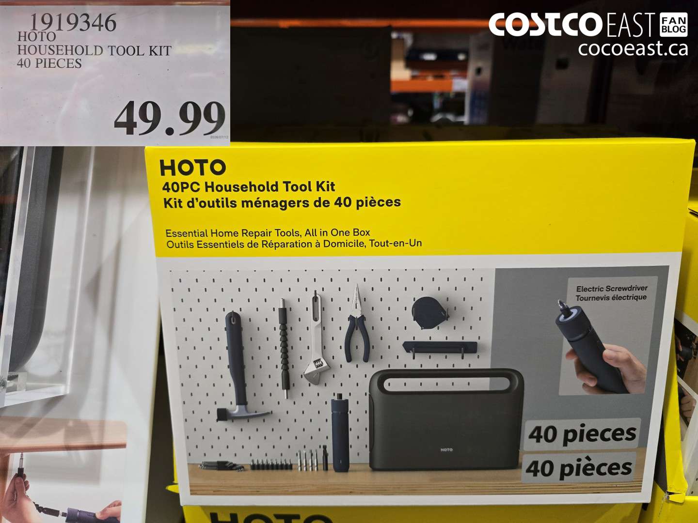 HOTO HOUSEHOLD TOOL KIT 40 PIECES