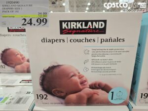 KIRKLAND SIGNATURE DIAPERS SIZE 1 PACK OF 192