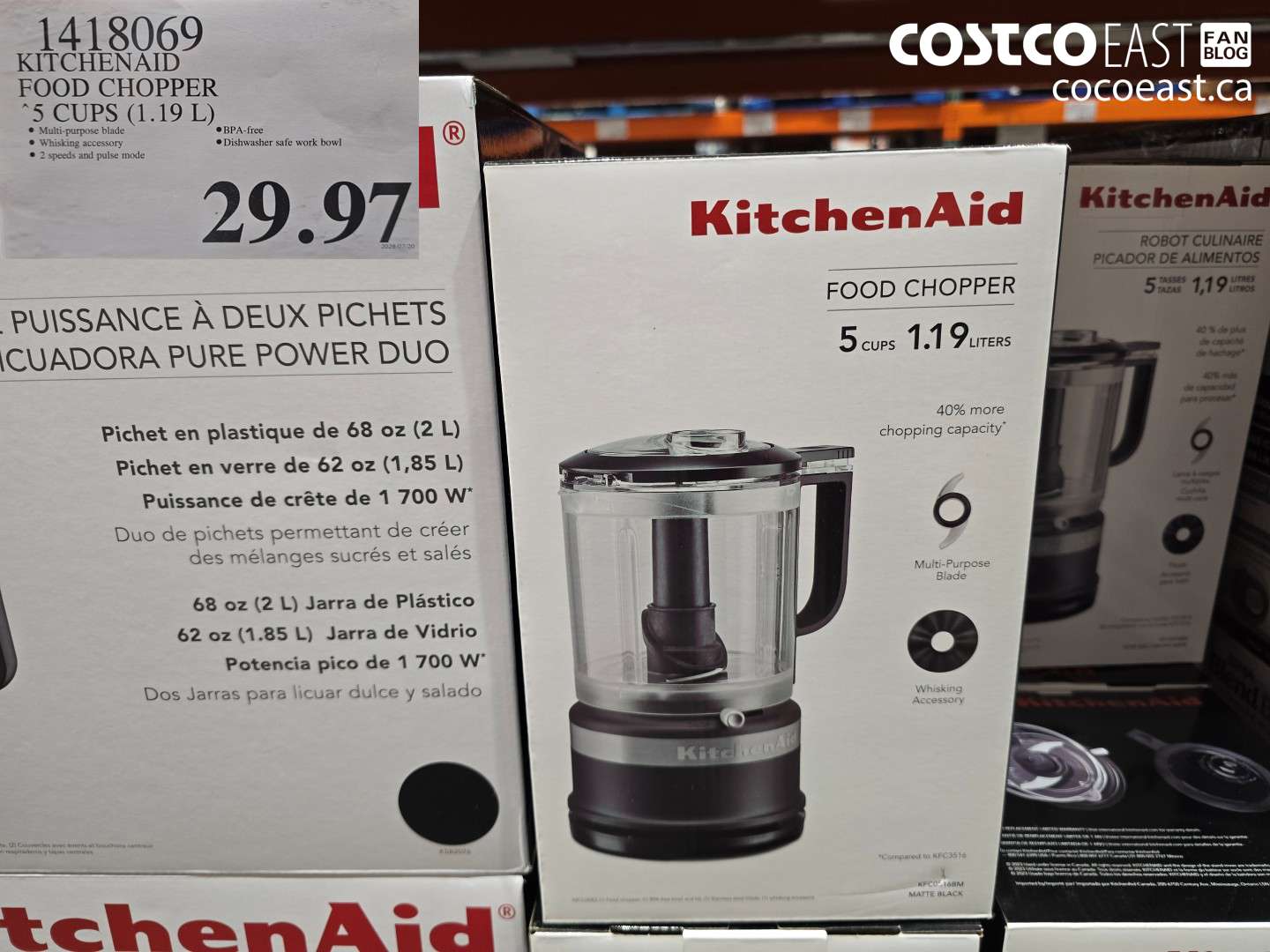 KITCHENAID FOOD CHOPPER 5 CUPS (1.19 L)