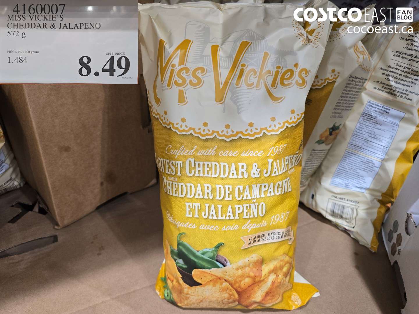 MISS VICKIE'S CHEDDAR & JALAPENO 572 G