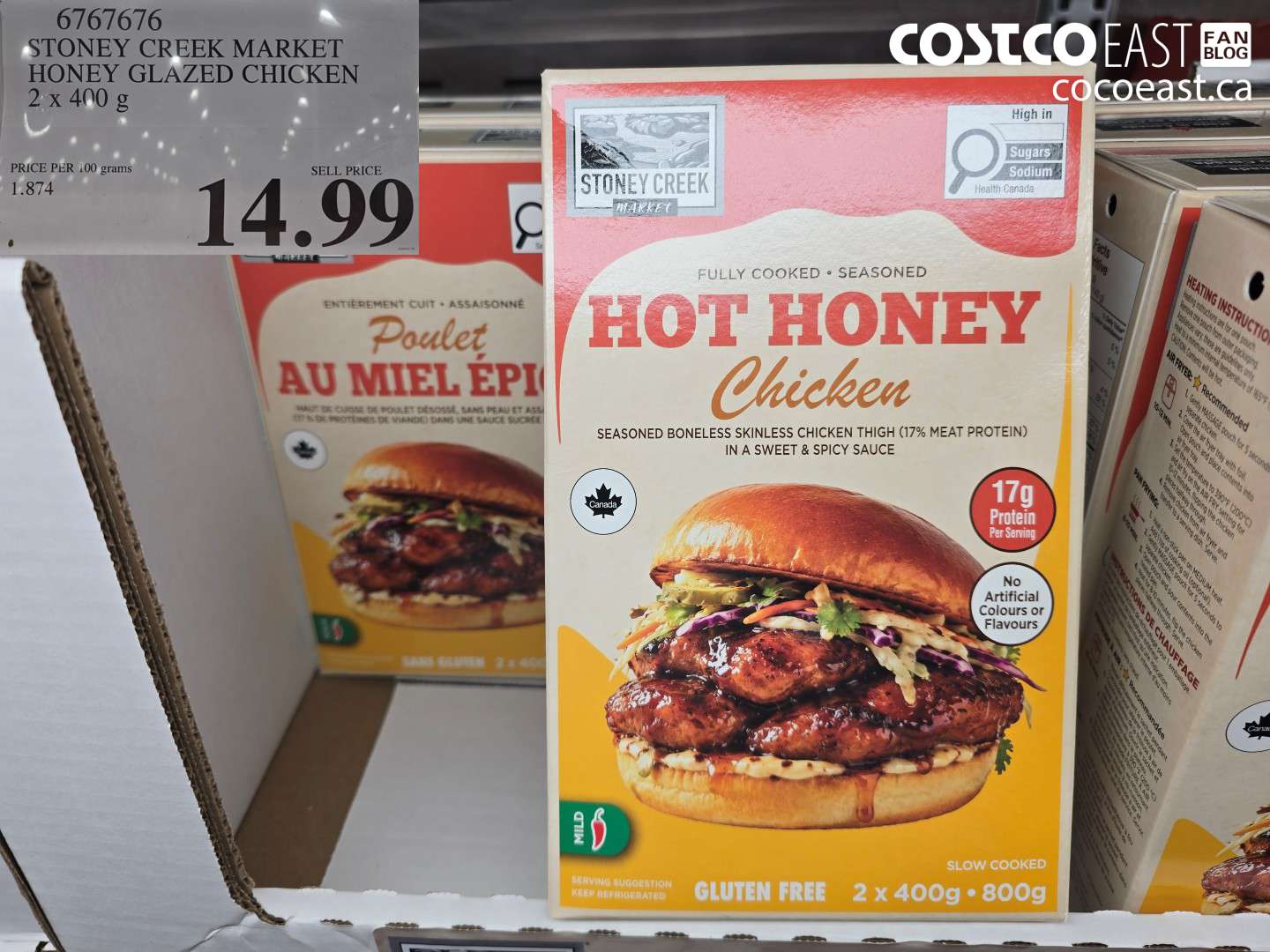STONEY CREEK MARKET HONEY GLAZED CHICKEN 2 X 400 G