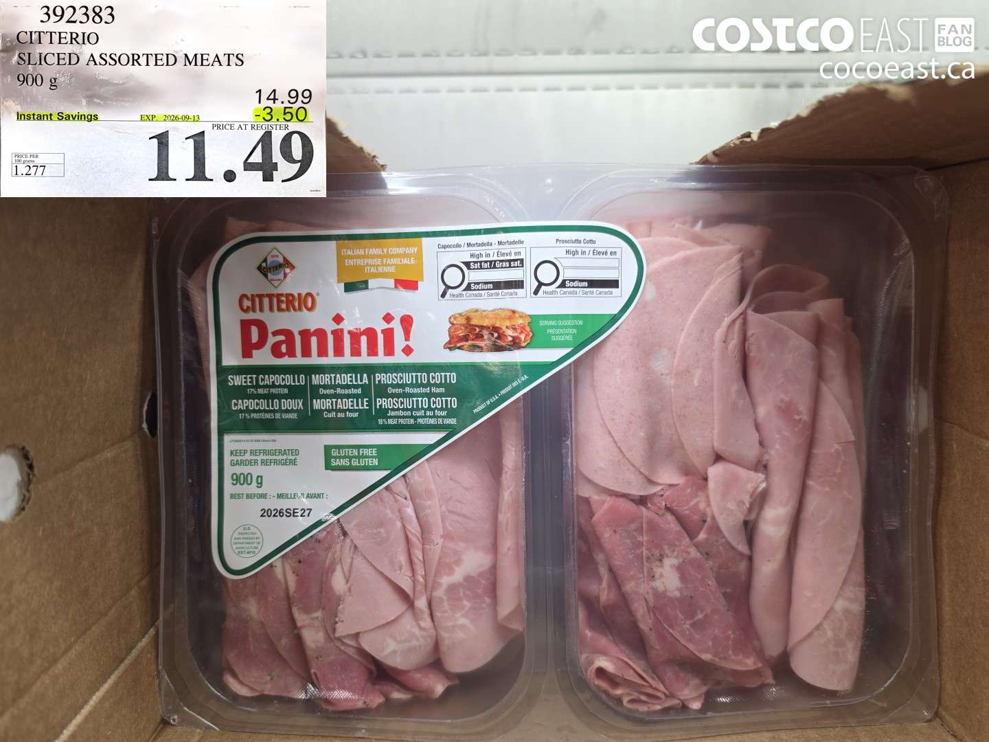 CITTERIO SLICED ASSORTED MEATS 900 G