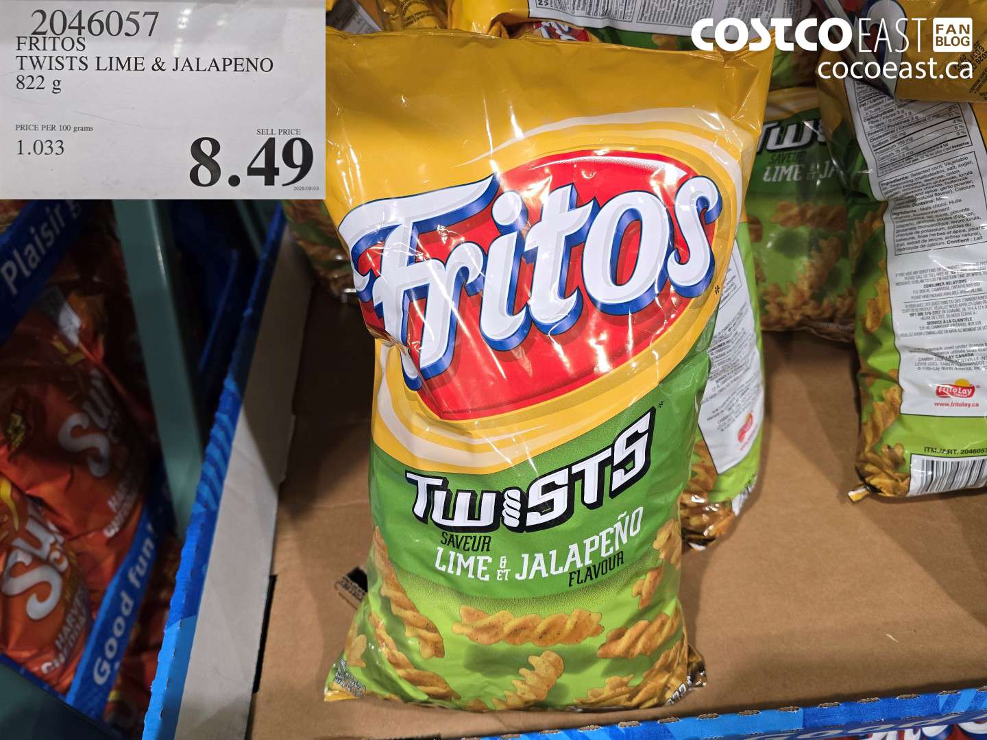 FRITOS TWISTS LIME & JALAPENO 822 G