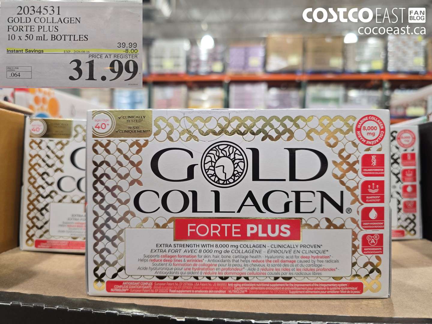 GOLD COLLAGEN FORTE PLUS 10 X 50 ML BOTTLES
