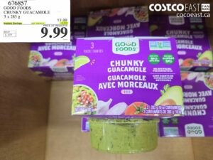 GOOD FOODS CHUNKY GUACAMOLE 3 X 283 G