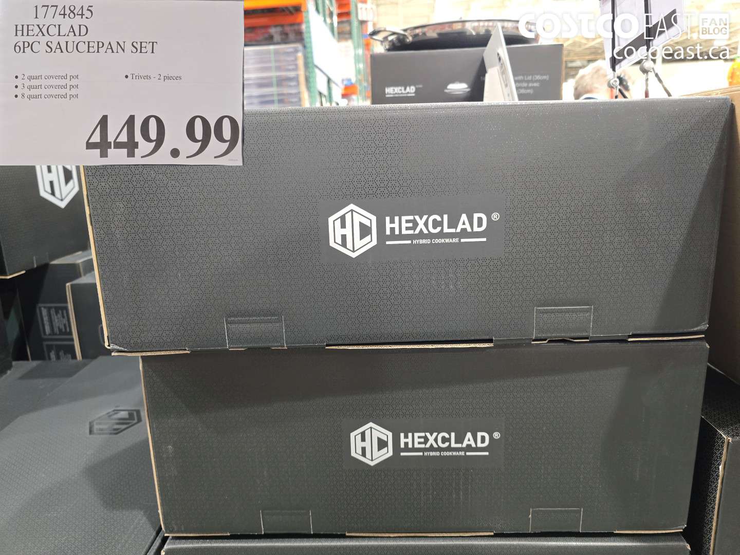 HEXCLAD 6PC SAUCEPAN SET